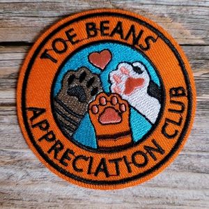 Toe Beans Appreciation Club Cute Cat Kitten Kitty Feline Iron on Patch